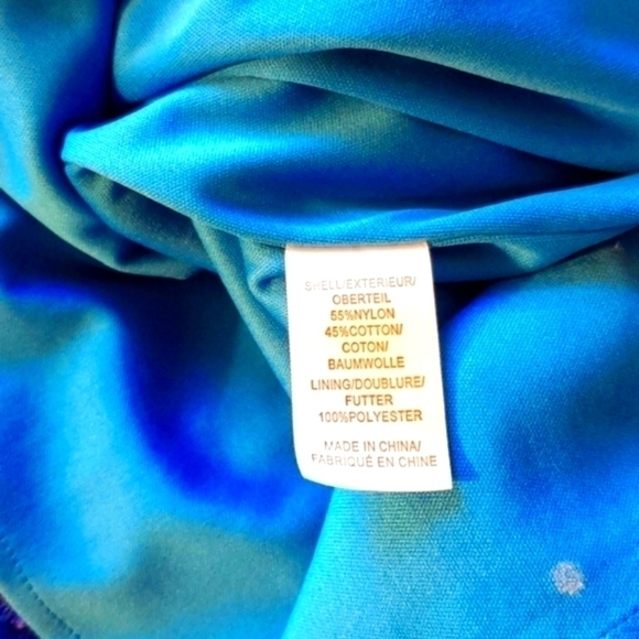 Adrianna Papell Hailey Blue Lace Evening Gown/Dress Size 14 - Picture 11 of 12